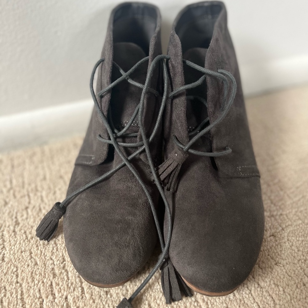 Dr Scholls wedge booties.